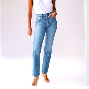 Denim Forum Arlo Straight high rise W 25 L 30